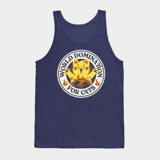 World Domination for Cats Stamp by Tobe Fonseca Tank Top